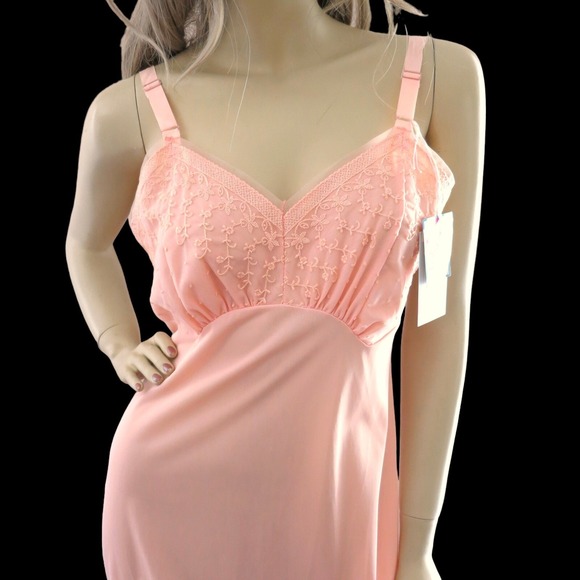 Vintage 1950s Peachy Pink Slip Dress NWT Size M‎ - Picture 2 of 10